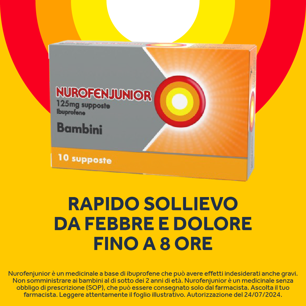 Nurofen Junior 125 mg 10 Supposte Bambini