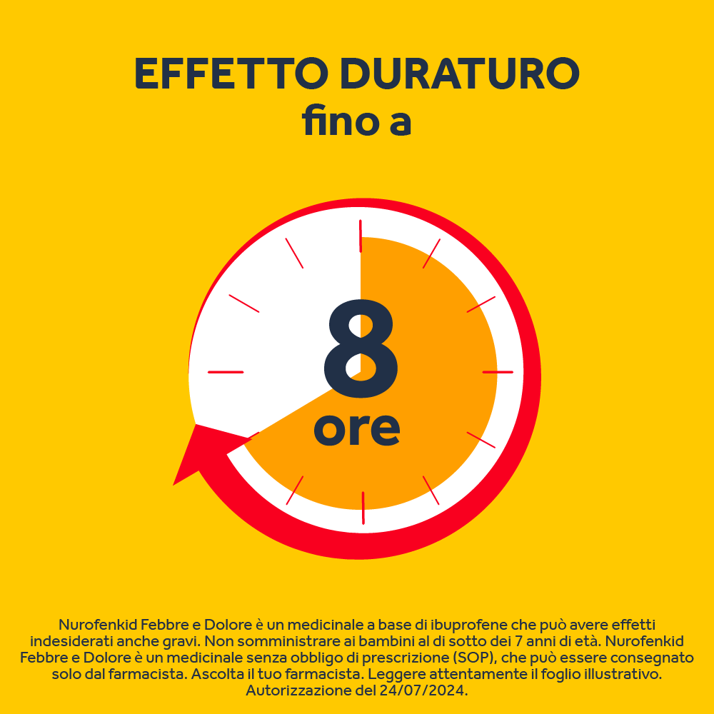NurofenKid Febbre e Dolore 100 mg 24 Capsule