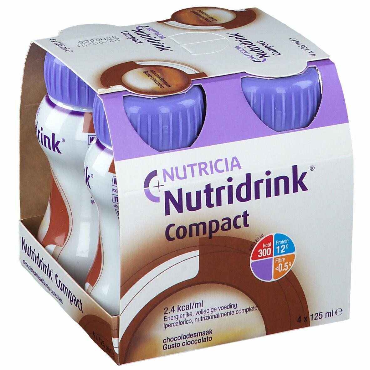 Nutridrink compact cioccolato 125 ml 4 pezzi
