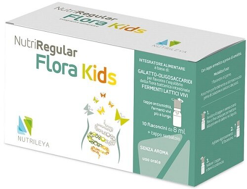Nutriregular flora kids 10 flaconcini