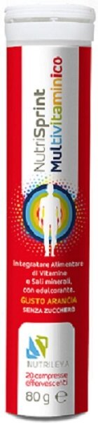 Nutrisprint multivitaminico 20 compresse effervescenti 80 g senza zucchero