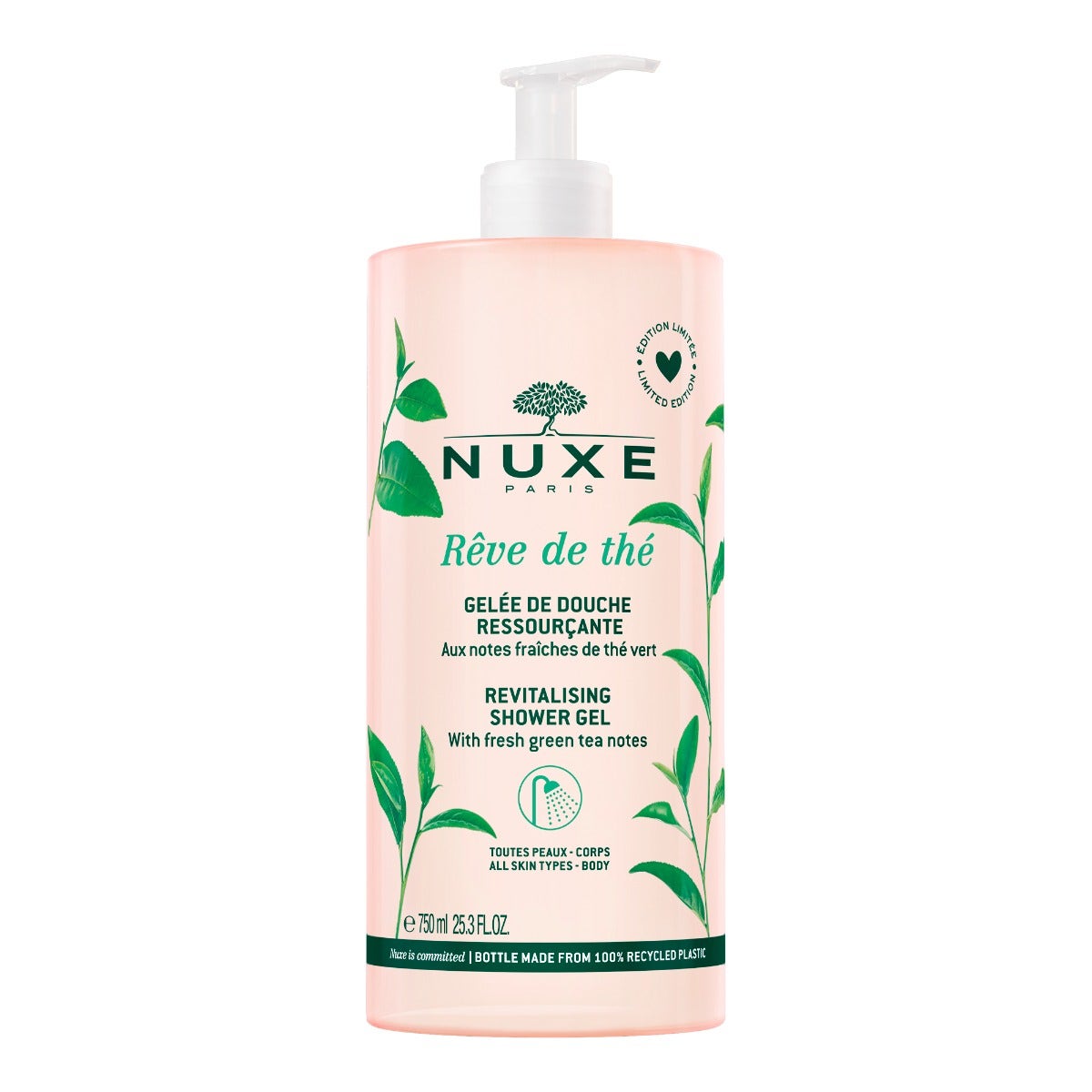 Nuxe reve de the gel doccia rivitalizzante maxi formato 750ml