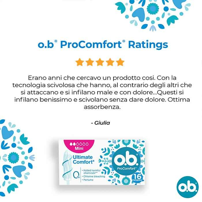 O.b pro comfort 16 pezzi assorbenti interni mini