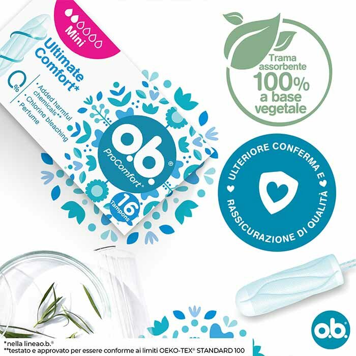O.b pro comfort 16 pezzi assorbenti interni mini