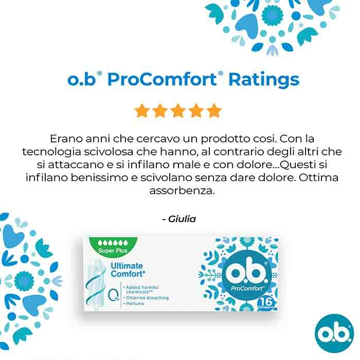 O.B. ProComfort Super Plus 16 Assorbenti Interni