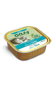Oasy delizioso patÃ© per gatti adult ricco di trota 100g