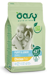 Oasy lifestage puppy & junior small pollo cibo secco per cani 3 kg