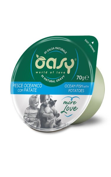 Oasy more love gatto pesce oceanico con patate 70g