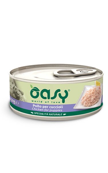 Oasy specialitÃ  naturale pollo per cuccioli 150g