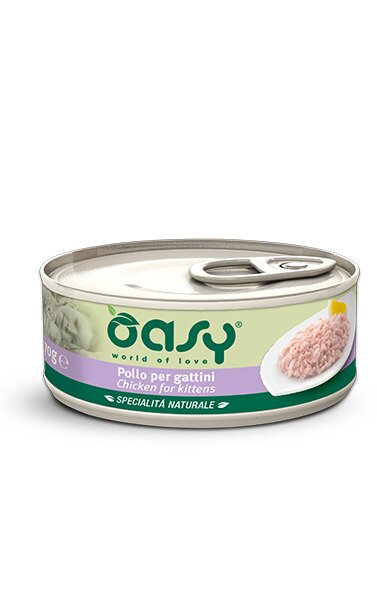 Oasy specialità naturale pollo per gattini 150g