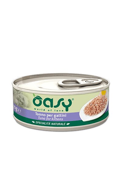 Oasy specialitÃ  naturale tonno per gattini 150g
