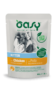 Oasy Wet Bocconcini Di Pollo Per Gattini Busta 85g