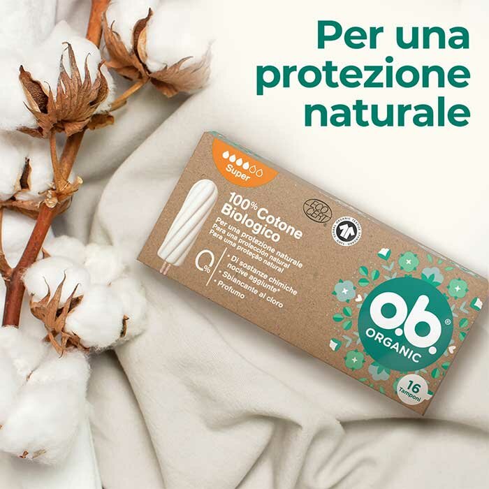 Ob Pro Comfort Organic Super Assorbenti Interni 16 pezzi
