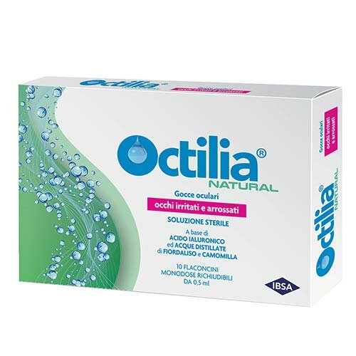 Octilia Natural Occhi Irritati e Arrossati Gocce Oculari 10 Flaconcini Monodose