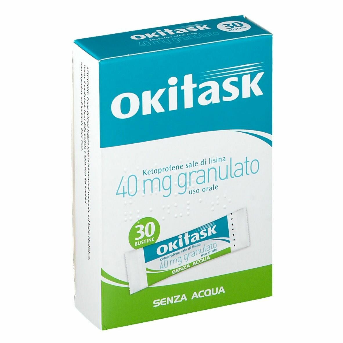 Okitask 40 mg Granulato Azione rapida Senza acqua 30 bustine