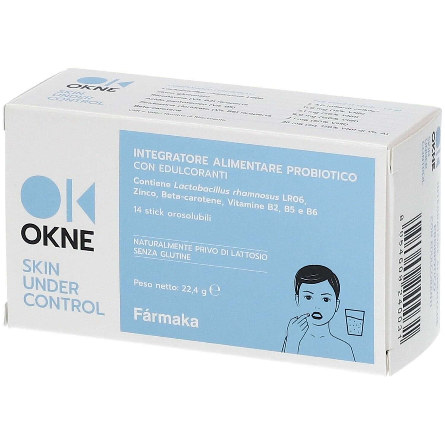 Okne probiotico 14 stick orosolubili