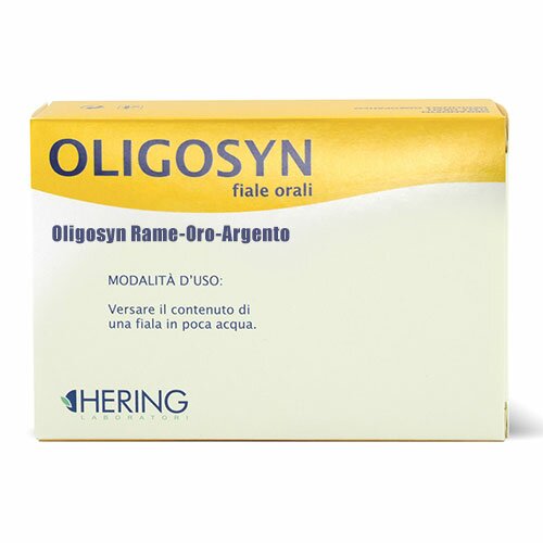 Oligosyn Rame-Oro-Argento Medicinale Omeopatico 15 Fiale da 2 ml