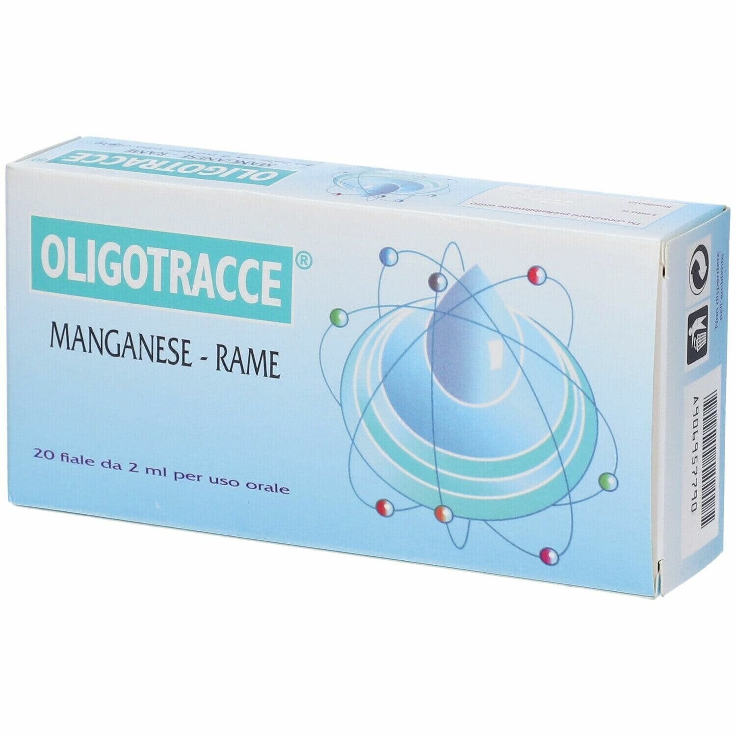 Oligotracce mn/ra 20f 2ml