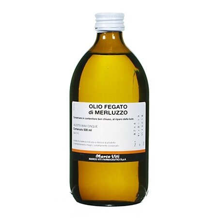 Olio di fegato di merluzzo farmacopea ufficiale 500 ml