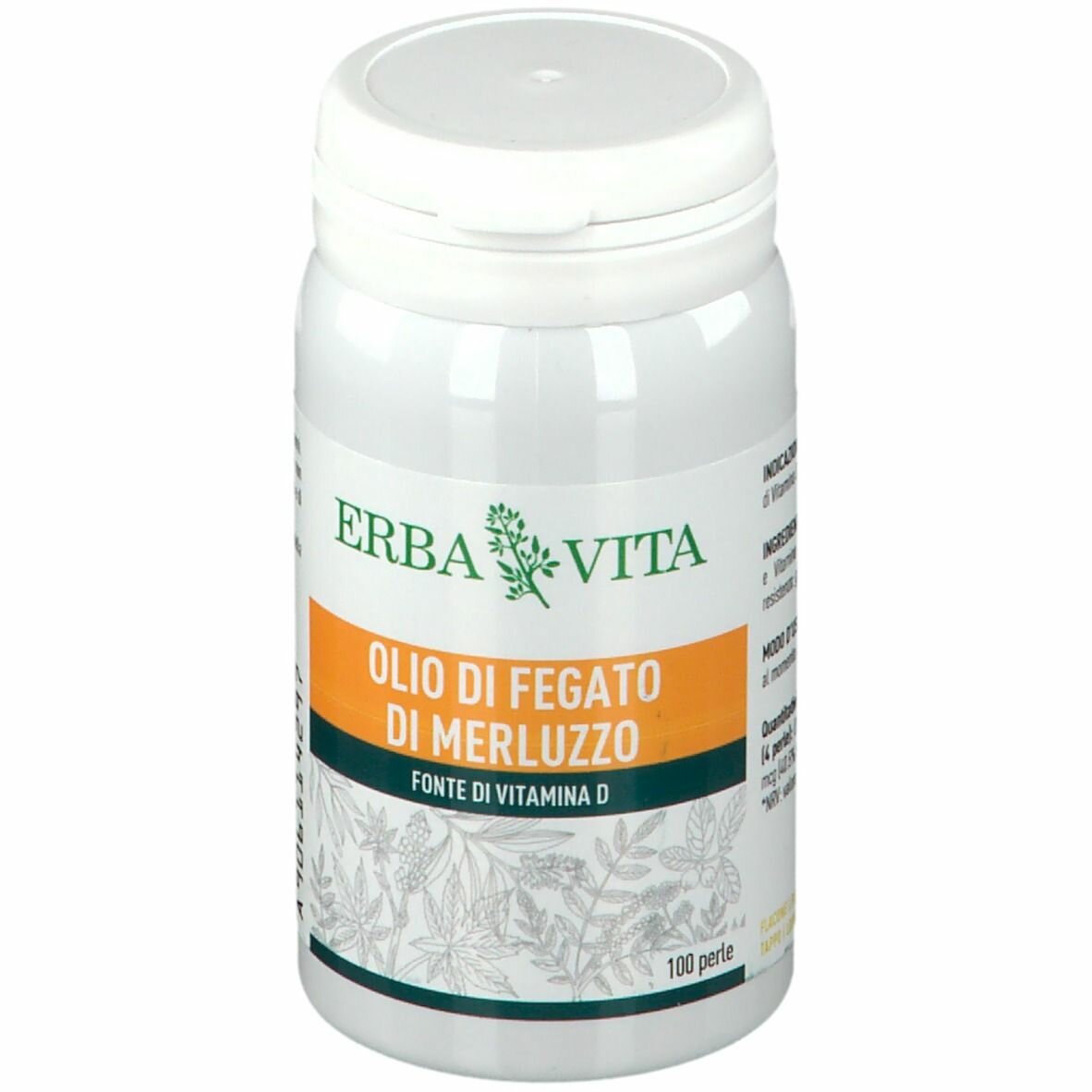 Olio fegato merluzzo 100 perle 453 mg