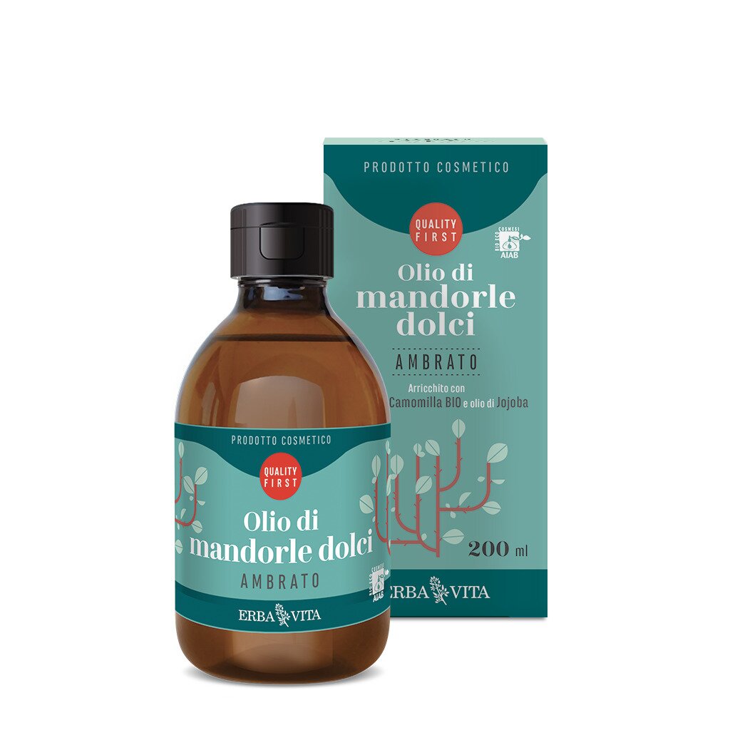 Olio mandorle dolci profonda ambra