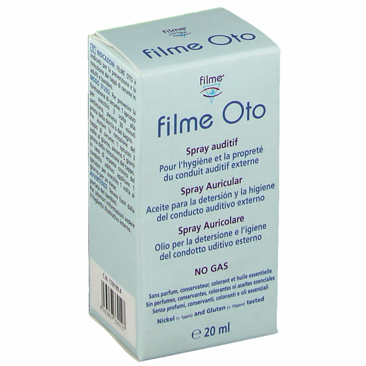 Filme Oto Olio spray auricolare igiene dell'orecchio 20 ml