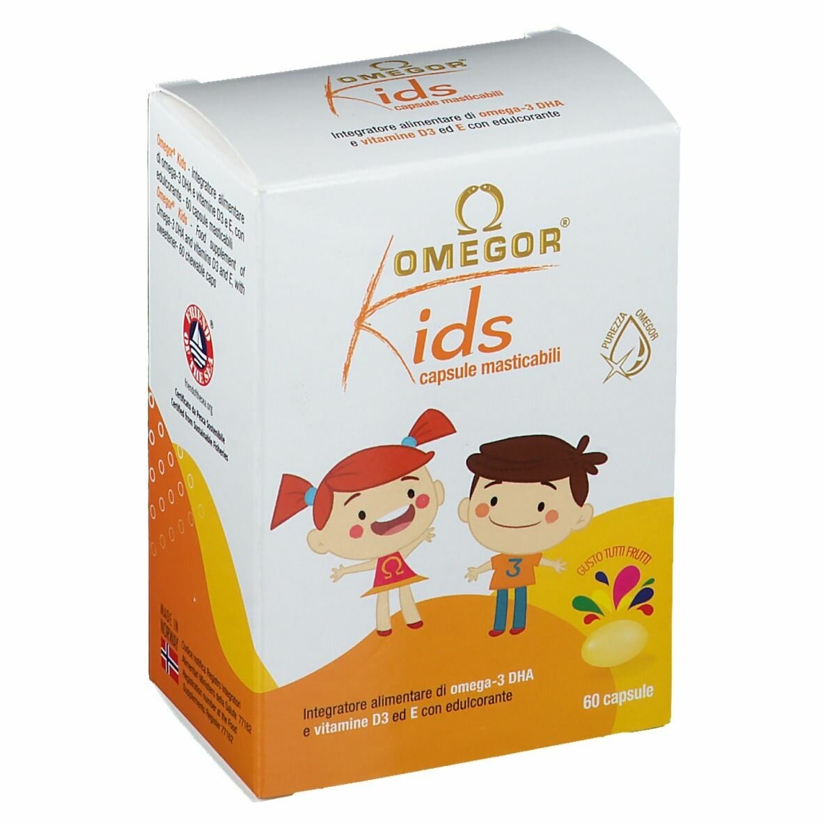 Omegor kids 60 capsule masticabili