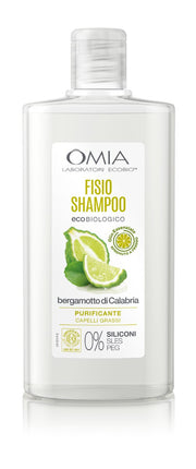 Omia Fisio Shampoo Bio Purificante Capelli Grassi Bergamotto Di Calabria 200 ml