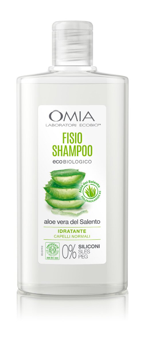 Omia Shampoo Bio Idratante Capelli Normali All'Aloe Vera Del Salento 200 ml