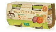 Omogeneizzato mela prugna e biscotto baby food bio 2 x 80 g