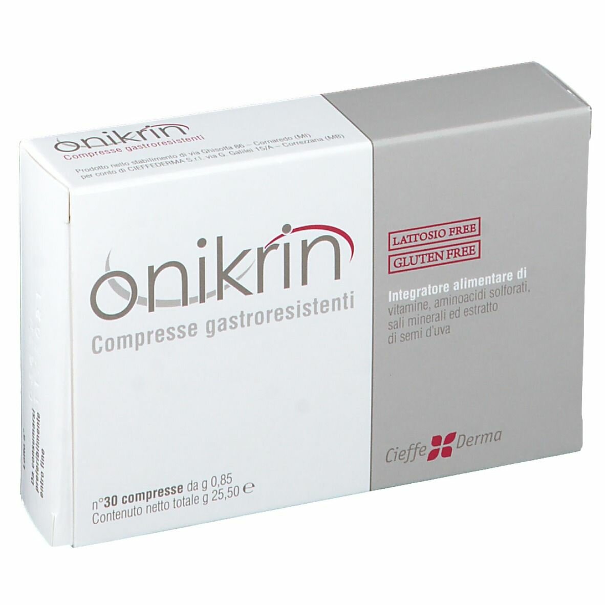 Onikrin Integratore Salute di Unghie e Capelli 30 compresse