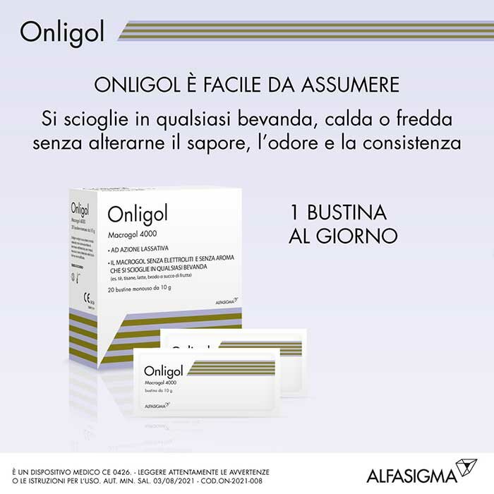 Onligol Lassativo 20 bustine da 10 g