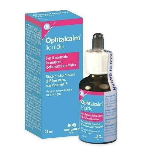 Ophtal Calm Gocce Orali Lenitive Occhi Infiammati Cani E Gatti 25 ml