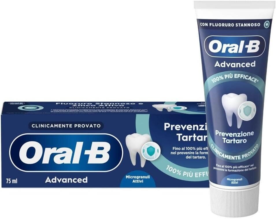 Oralb advanced prevenzione tartaro microgranuli attivi 75 ml