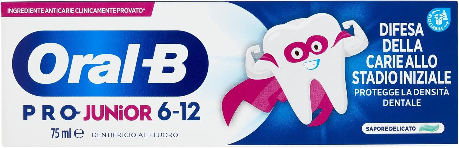 Oralb dentifricio junior 6-12 anni 75 ml