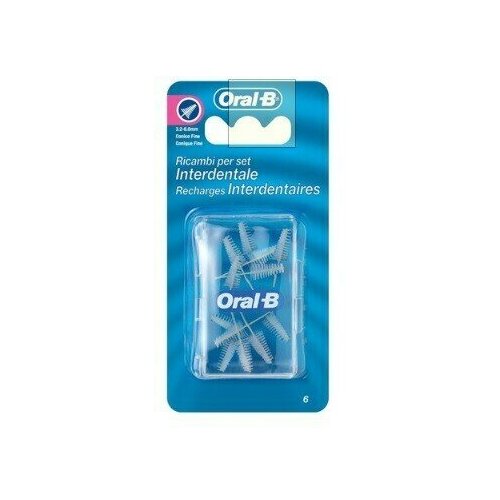 Oralb man set interdentale refill conico fine 3/6,5 mm