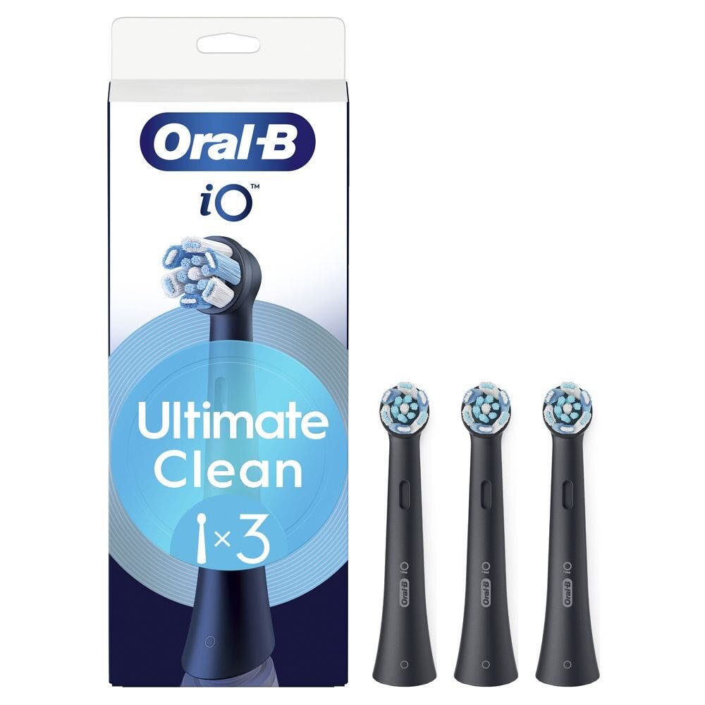 Oralb power refill io ultra clean black 3 pezzi