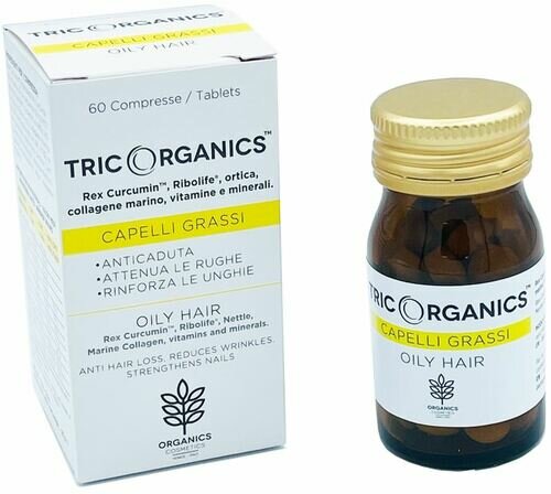 Organics cosmetics tricorganics capelli grassi 60 compresse