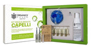 Organics pharm kit riequilibrante capelli lozione 6 fiale + shampoo 150ml + spazzola