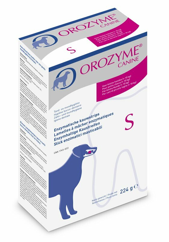 Orozyme Canine Strisce Masticabili per Igiene Orale Cane Taglia S 224 g