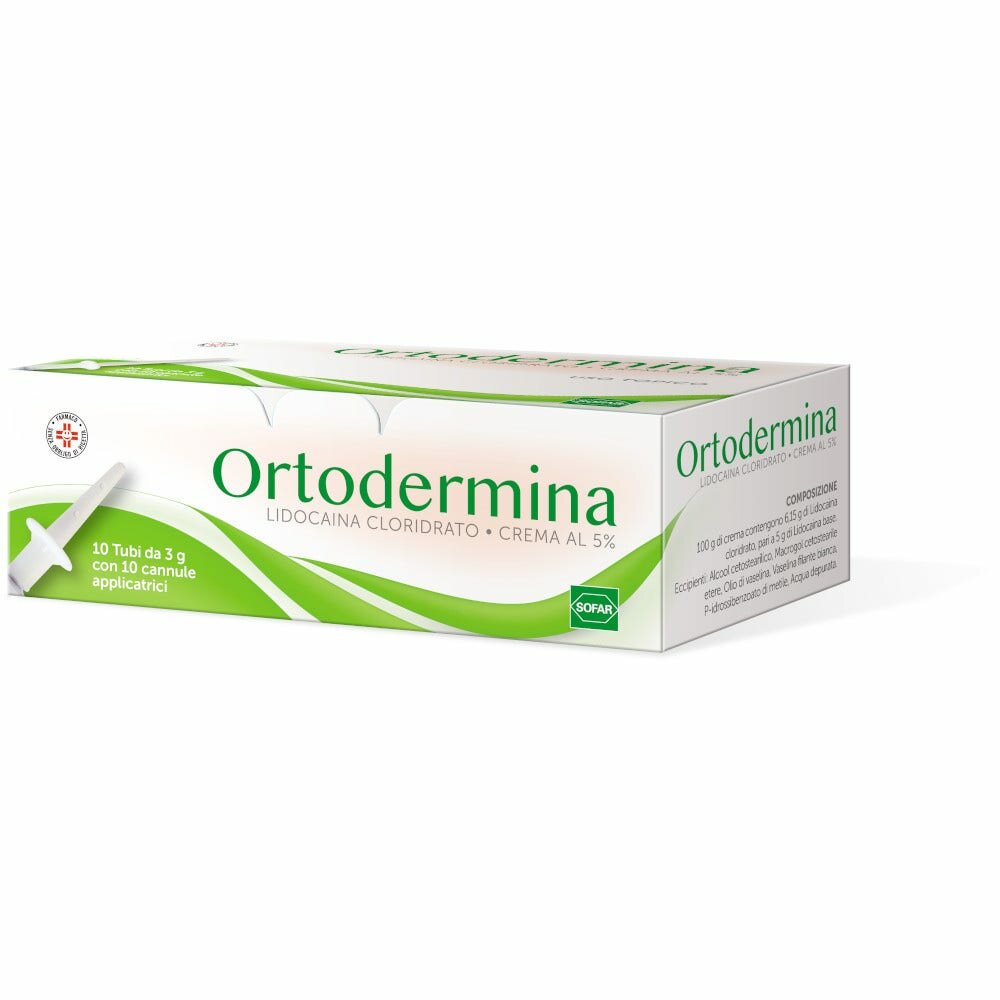 Ortodermina 10tubi crema 3g 5%