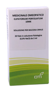 Oti eupatorium perfoliatum 10mk medicinale omeopatico soluzione per mucosa orale 20 fiale