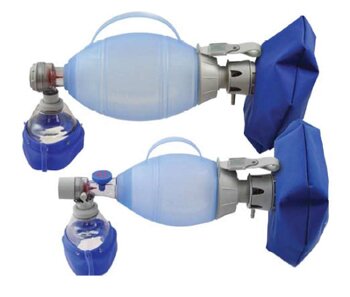 Pallone per rianimazione ambu pluriuso completo di mascherae reservoir per adulti