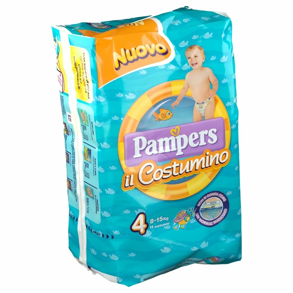 Pampers costumino cp 11 tg4 tg 4 11 pezzi