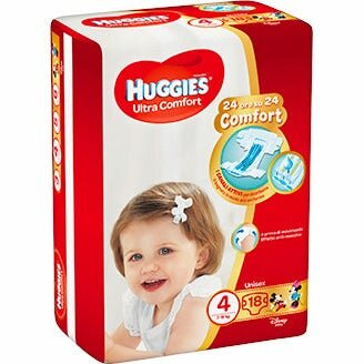 Pannolino huggies ultra comfort base 4 18 pezzi