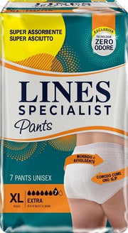 Pannolone mutandina lines specialist unisex extra xl 7 pezzi
