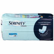 Pannolone per incontinenza formato rettangolare con barrieraserenity 30 pezzi
