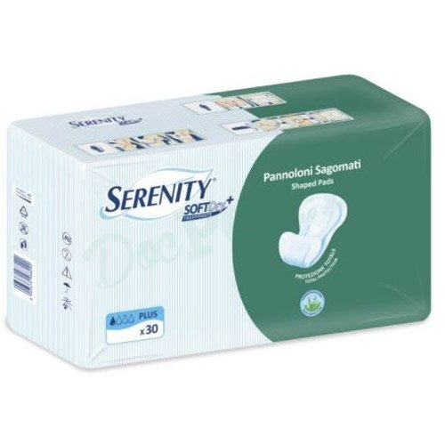 Pannolone per incontinenza sagomato serenity softdry+ aloe plus 30 pezzi