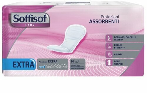 Pannolone per incontinenza sagomato soffisof lady extra 10 pezzi