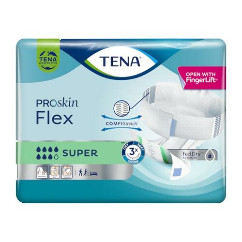 Pannolone per incontinenza tena flex super large 30 pezzi